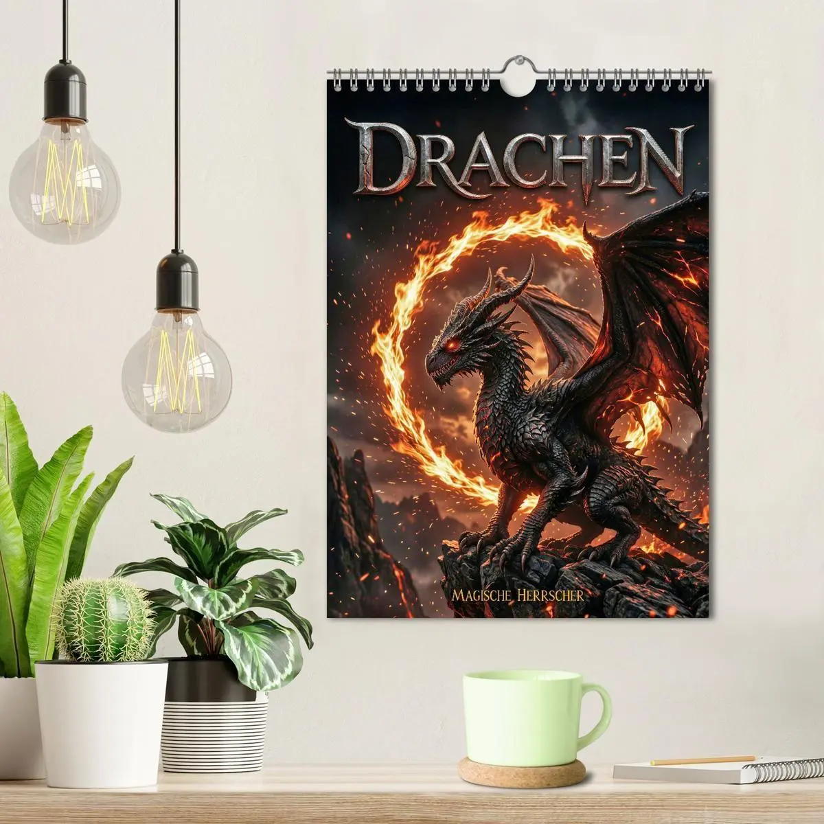 Bild: 9783516772746 | Drachen - Magische Herrscher, Dark¿Fantasy Wandkalender...