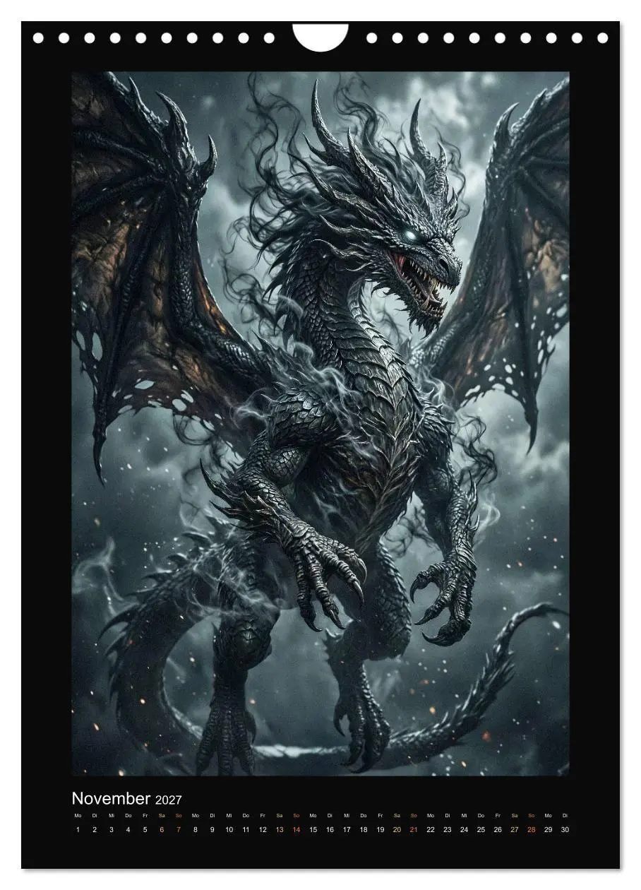 Bild: 9783516772746 | Drachen - Magische Herrscher, Dark¿Fantasy Wandkalender...