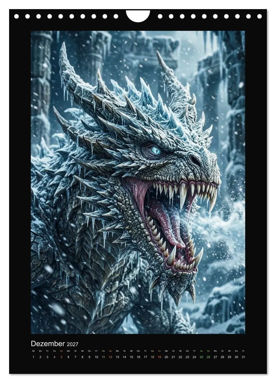 Bild: 9783516772746 | Drachen - Magische Herrscher, Dark¿Fantasy Wandkalender...
