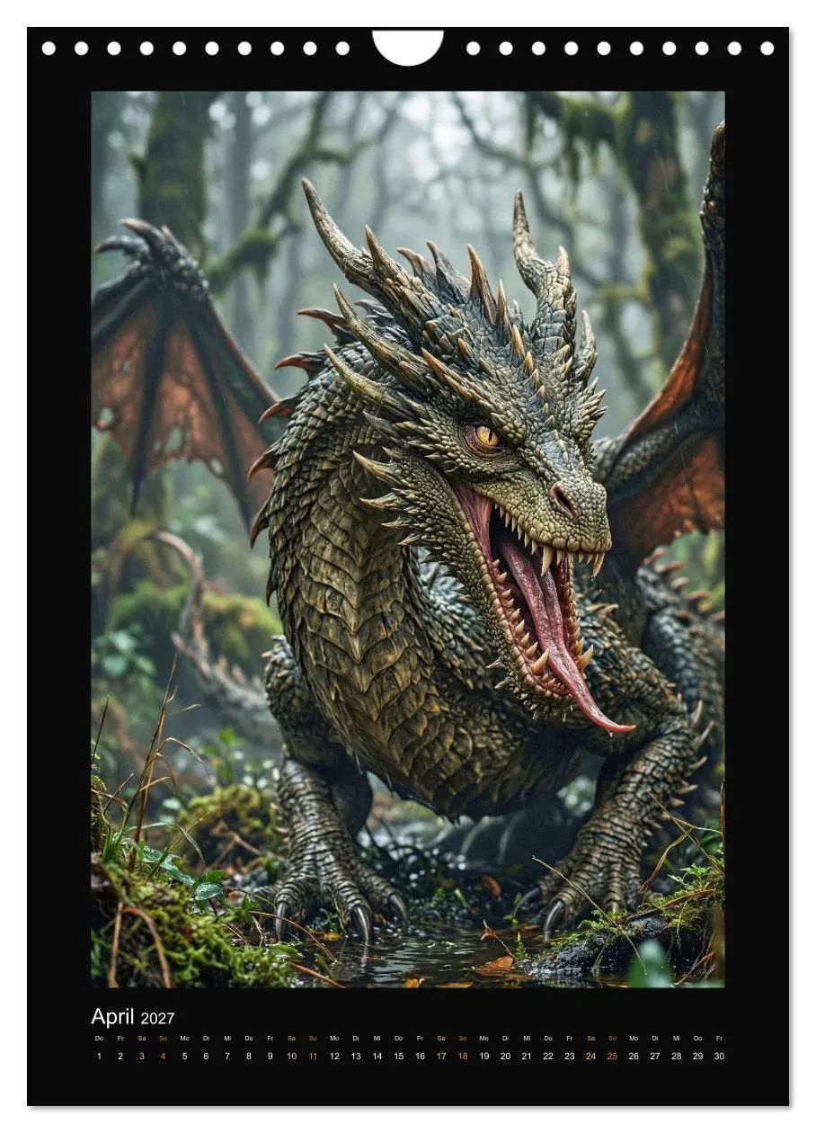 Bild: 9783516772746 | Drachen - Magische Herrscher, Dark¿Fantasy Wandkalender...