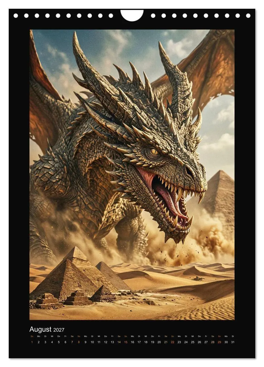 Bild: 9783516772746 | Drachen - Magische Herrscher, Dark¿Fantasy Wandkalender...