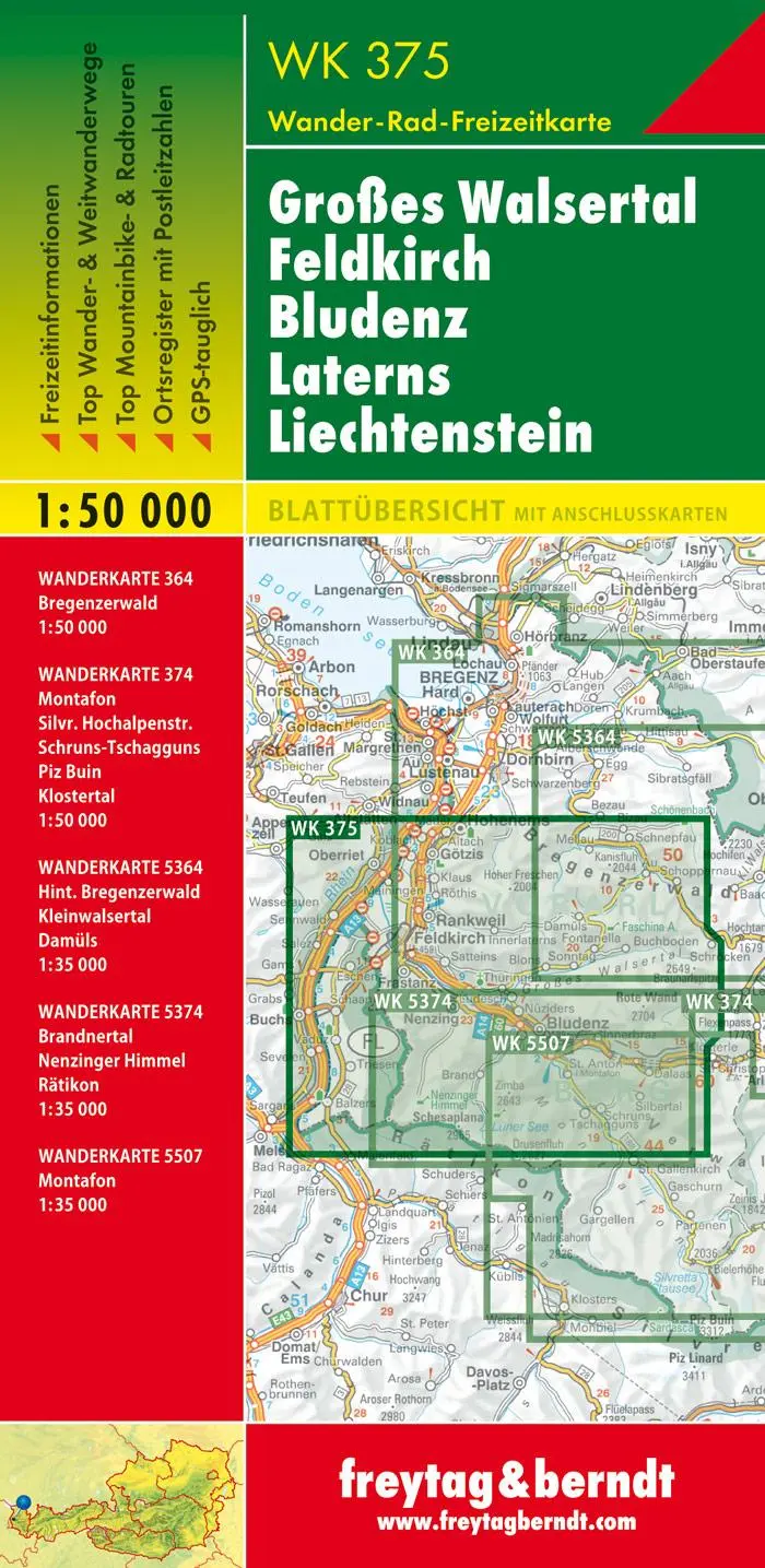 Rückseite: 9783707912746 | Großes Walsertal - Feldkirch - Bludenz - Laterns - Liechtenstein 1...