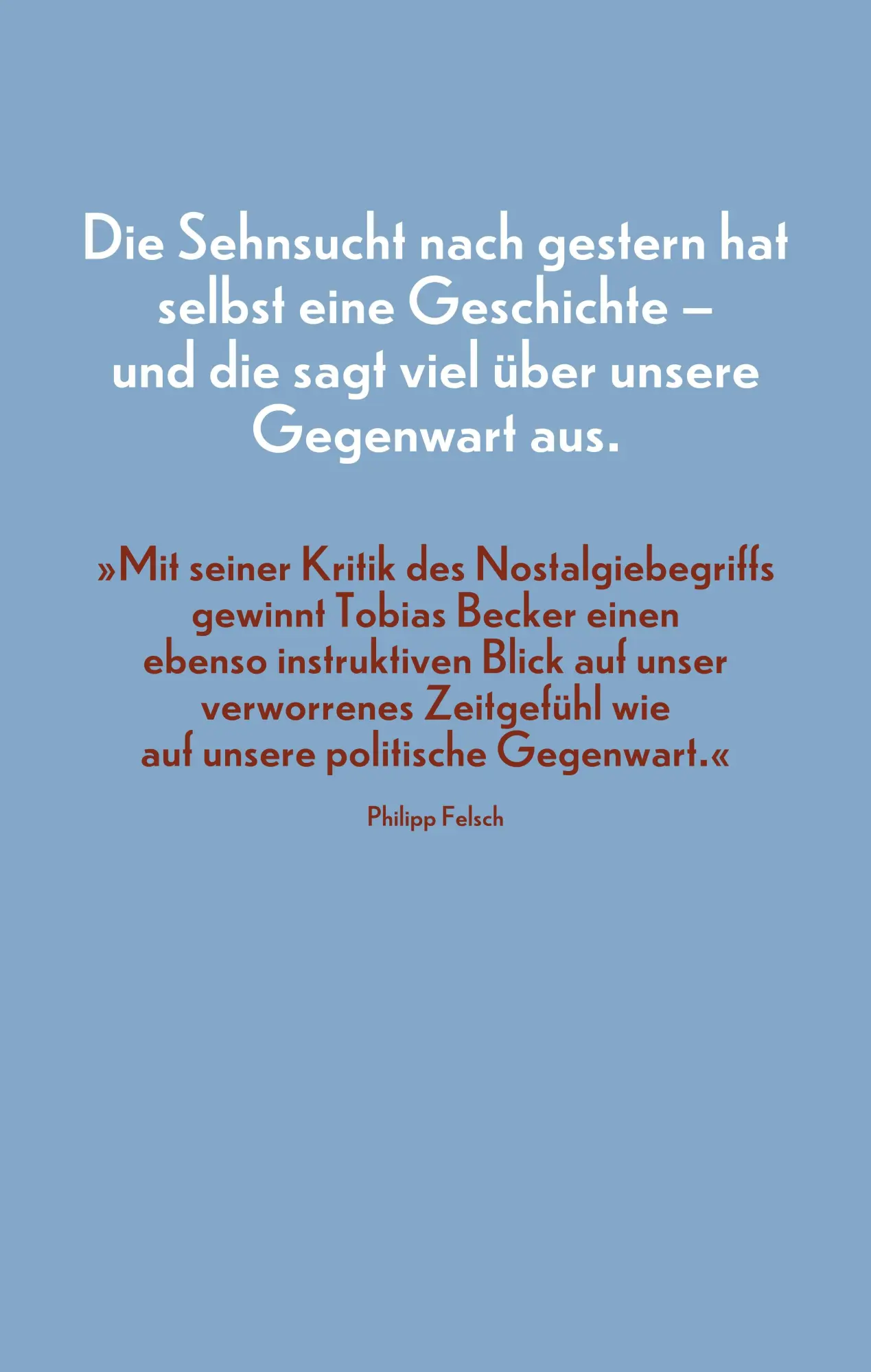 Bild: 9783518432846 | Heimweh nach gestern | Tobias Becker | Buch | 319 S. | Deutsch | 2026