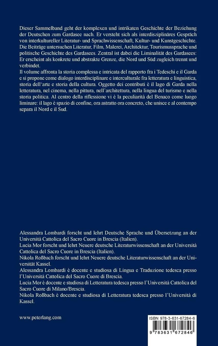 Rückseite: 9783631672846 | Der Gardasee und die Deutschen / I Tedeschi e il Garda | Buch | 2016