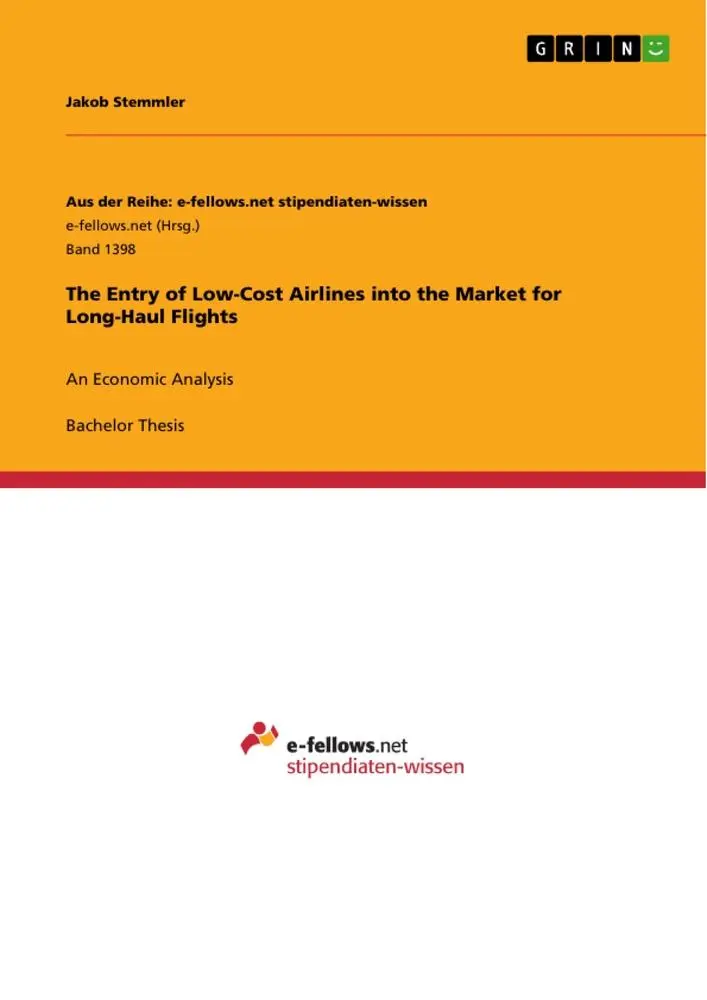 Cover: 9783656972846 | The Entry of Low-Cost Airlines into the Market for Long-Haul Flights