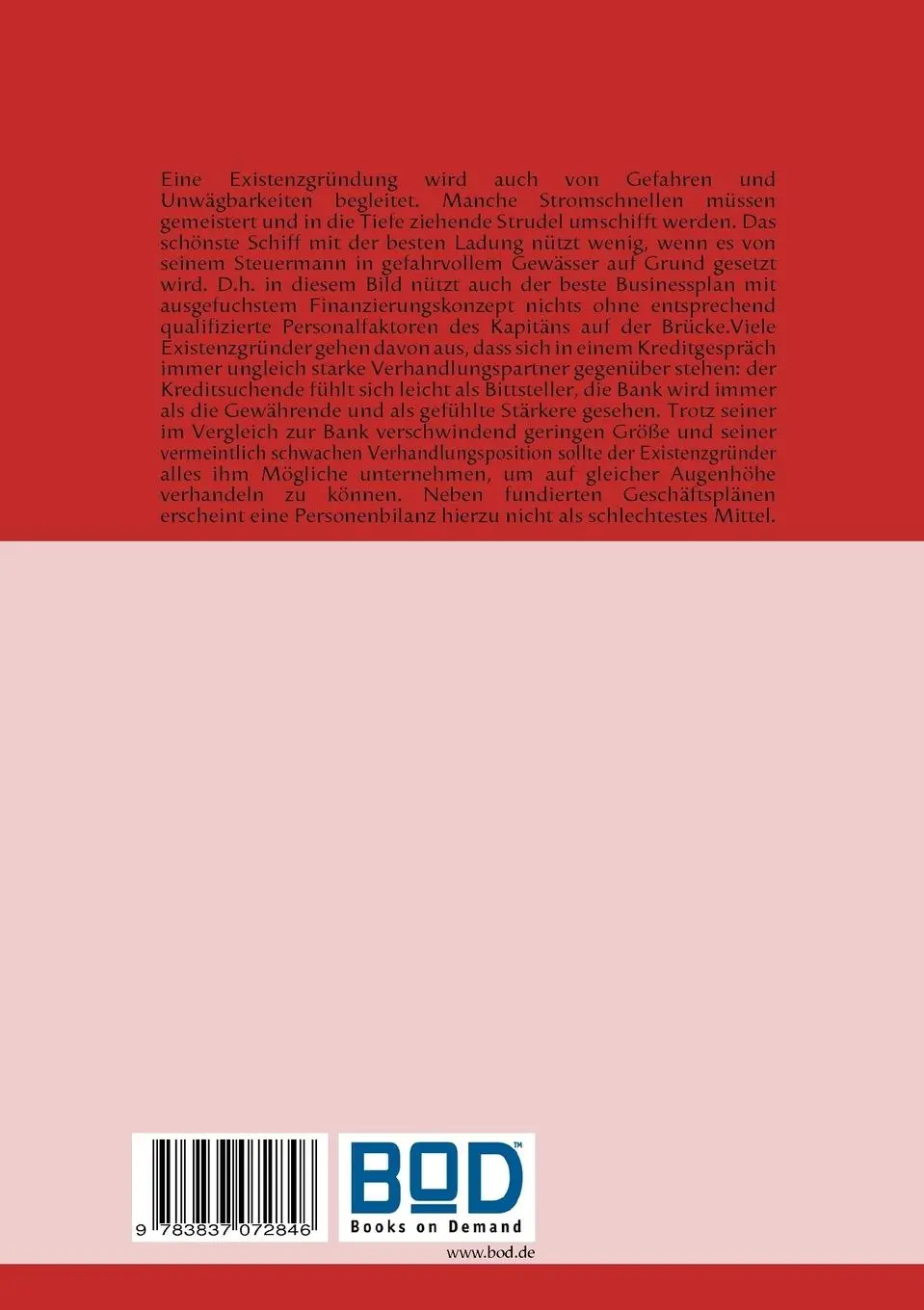 Rückseite: 9783837072846 | Existenzgründer-Rating | Die Person im Mittelpunkt | Jörg Becker