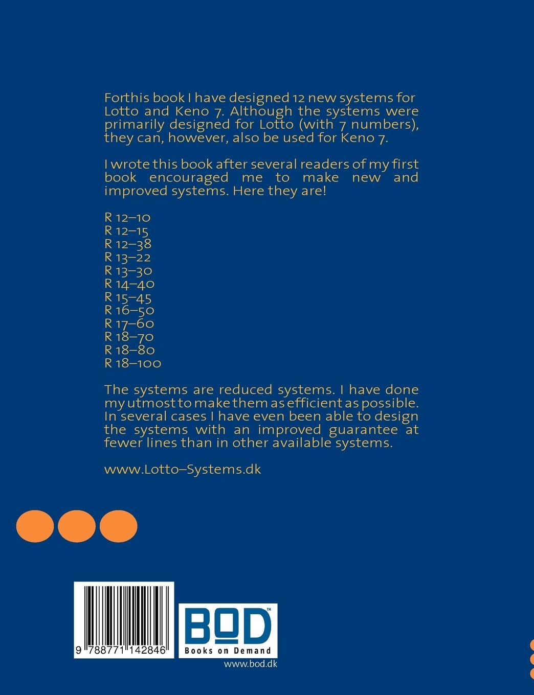 Rückseite: 9788771142846 | Lotto Systems | Reduced Lotto and Keno Systems (Wheels): 7 Numbers