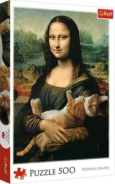 Cover: 5900511372946 | Mona Lisa mit schnurrender Katze (Puzzle) | Spiel | In Spielebox