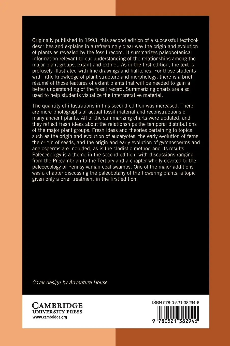 Rückseite: 9780521382946 | Paleobotany and the Evolution of Plants | Wilson N. Stewart | Buch