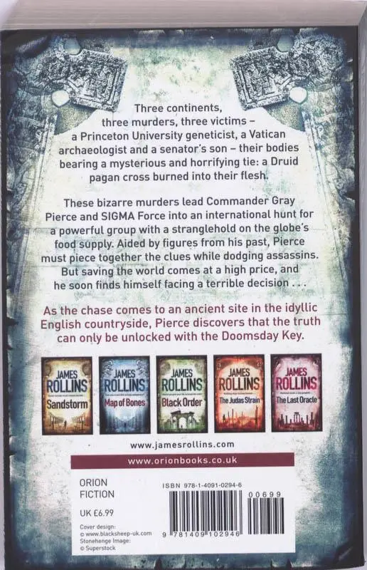 Rückseite: 9781409102946 | The Doomsday Key | James Rollins | Taschenbuch | Englisch | 2010