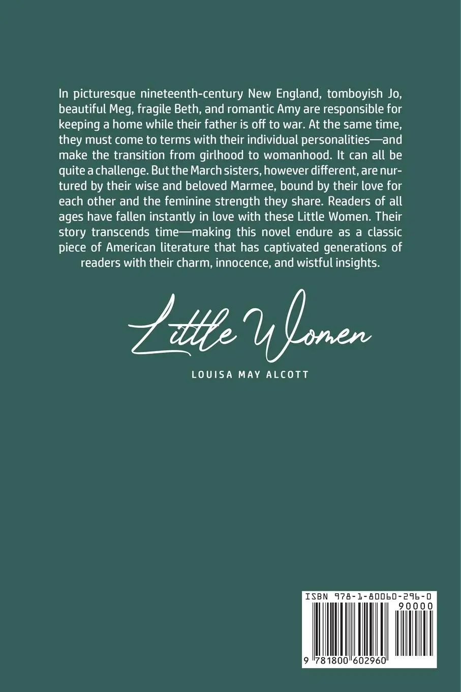 Rückseite: 9781800602946 | Little Women | Louisa May Alcott | Taschenbuch | Englisch | 2020