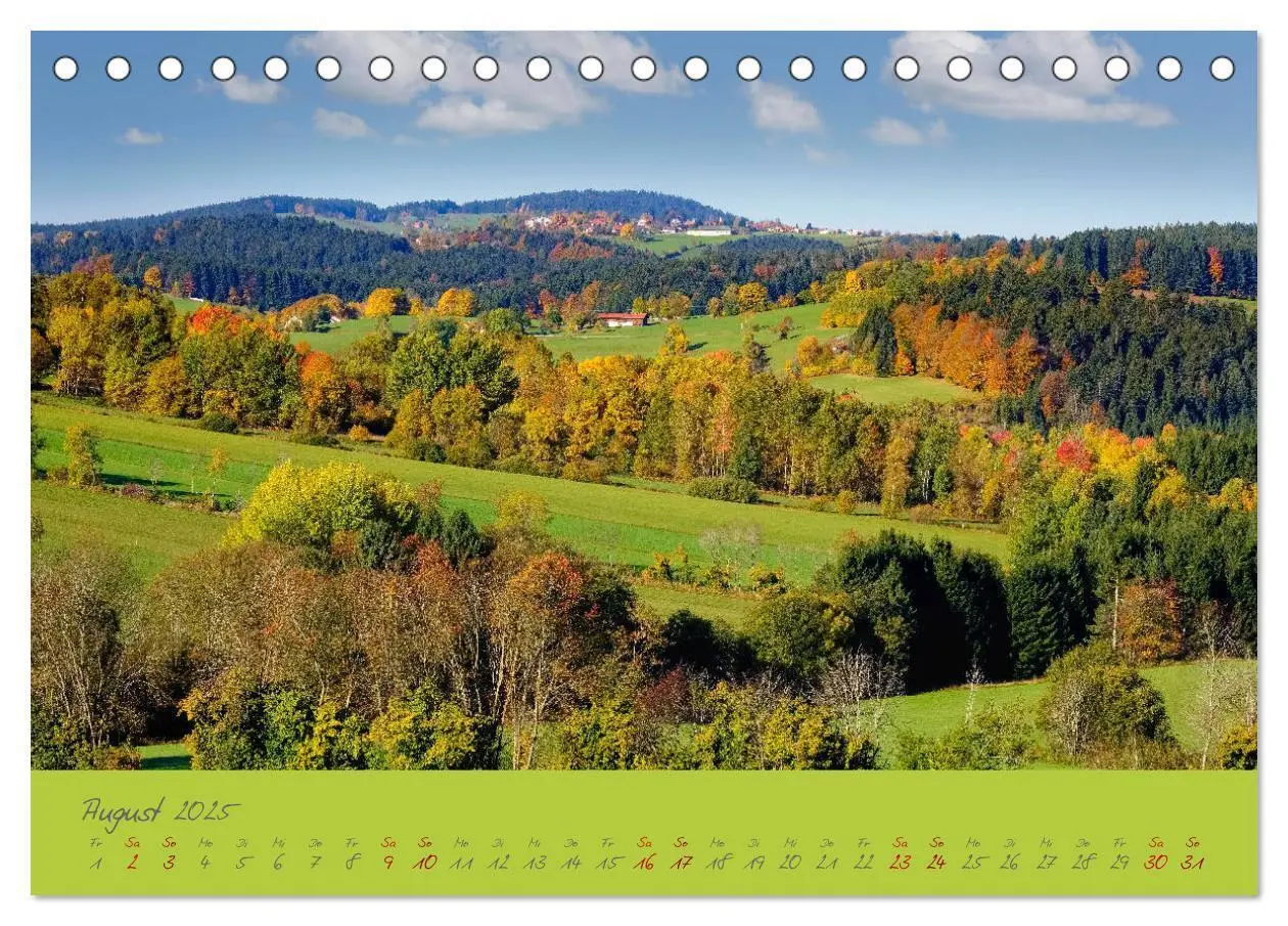 Bild: 9783435192946 | Der Bayerische Wald (Tischkalender 2025 DIN A5 quer), CALVENDO...