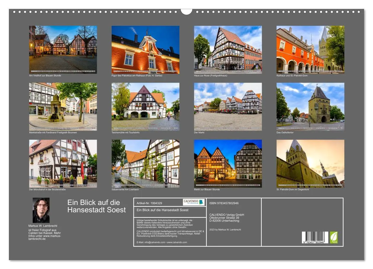 Bild: 9783457802946 | Ein Blick auf die Hansestadt Soest (Wandkalender 2026 DIN A2 quer),...