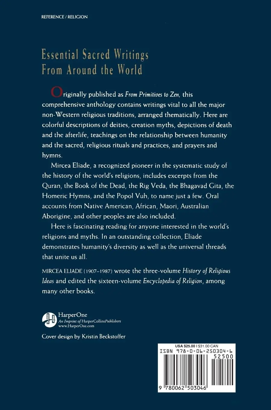 Rückseite: 9780062503046 | Essential Sacred Writings from Around the World | Mircea Eliade | Buch