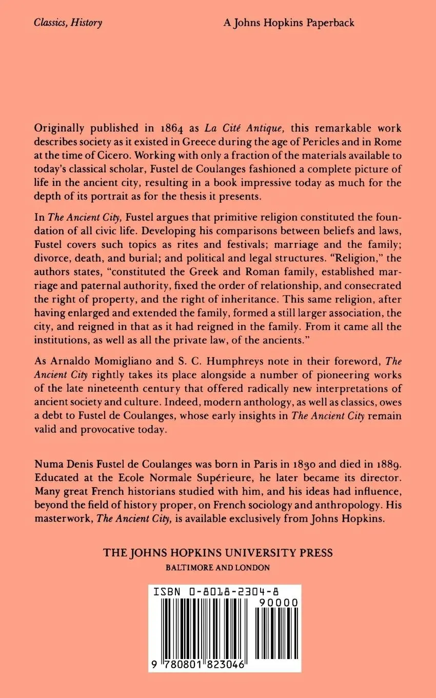 Rückseite: 9780801823046 | The Ancient City | Numa D. F. de Coulanges (u. a.) | Taschenbuch