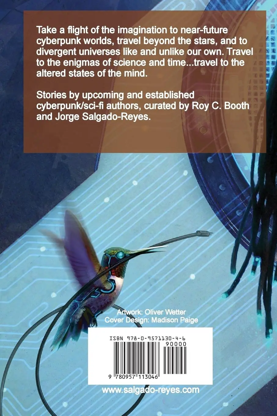 Rückseite: 9780957113046 | Altered States | a cyberpunk sci-fi anthology | Roy C. Booth (u. a.)