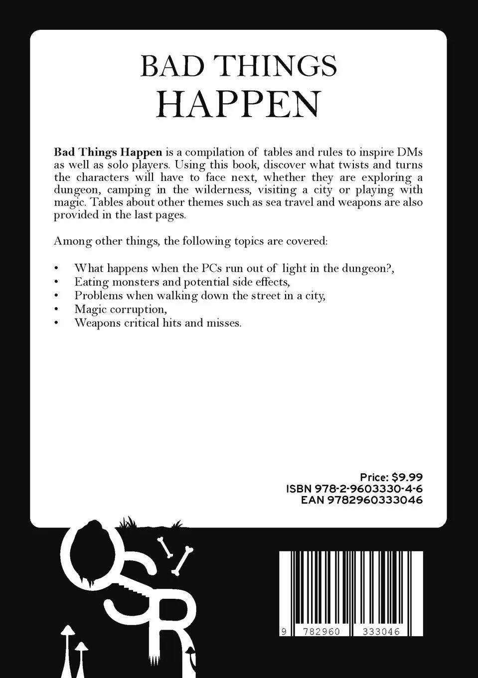 Rückseite: 9782960333046 | Bad Things Happen | Atelier Clandestin | Taschenbuch | Englisch | 2024
