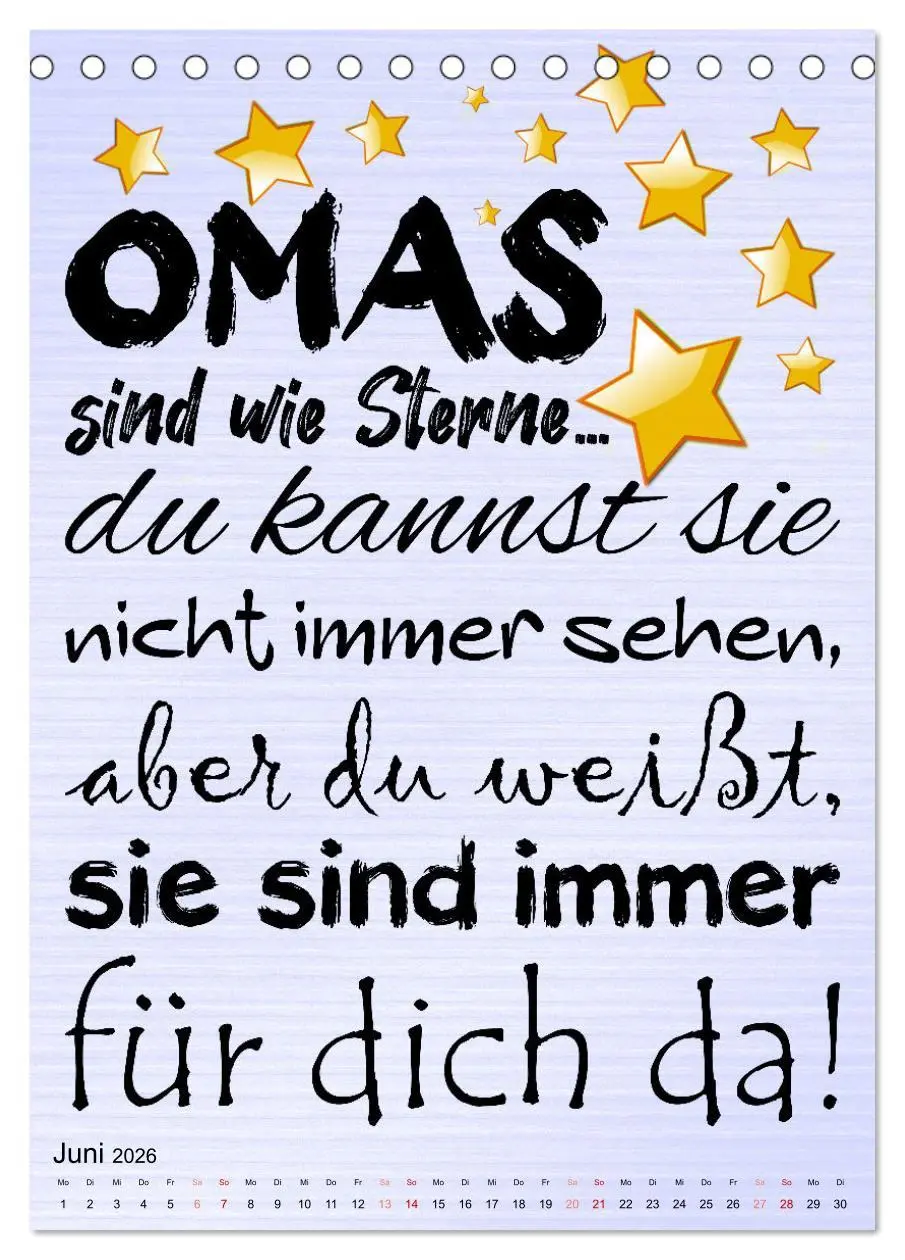 Bild: 9783516333046 | Glück ist, Oma zu sein (Tischkalender 2026 DIN A5 hoch), CALVENDO...