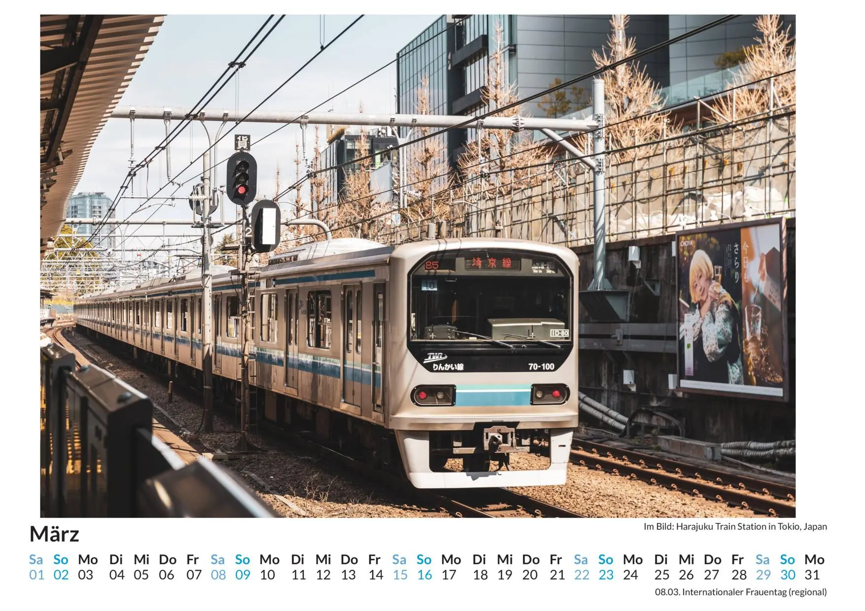 Bild: 9783759123046 | Tokio - (Wandkalender 2025, Kalender DIN A4 quer, Monatskalender im...