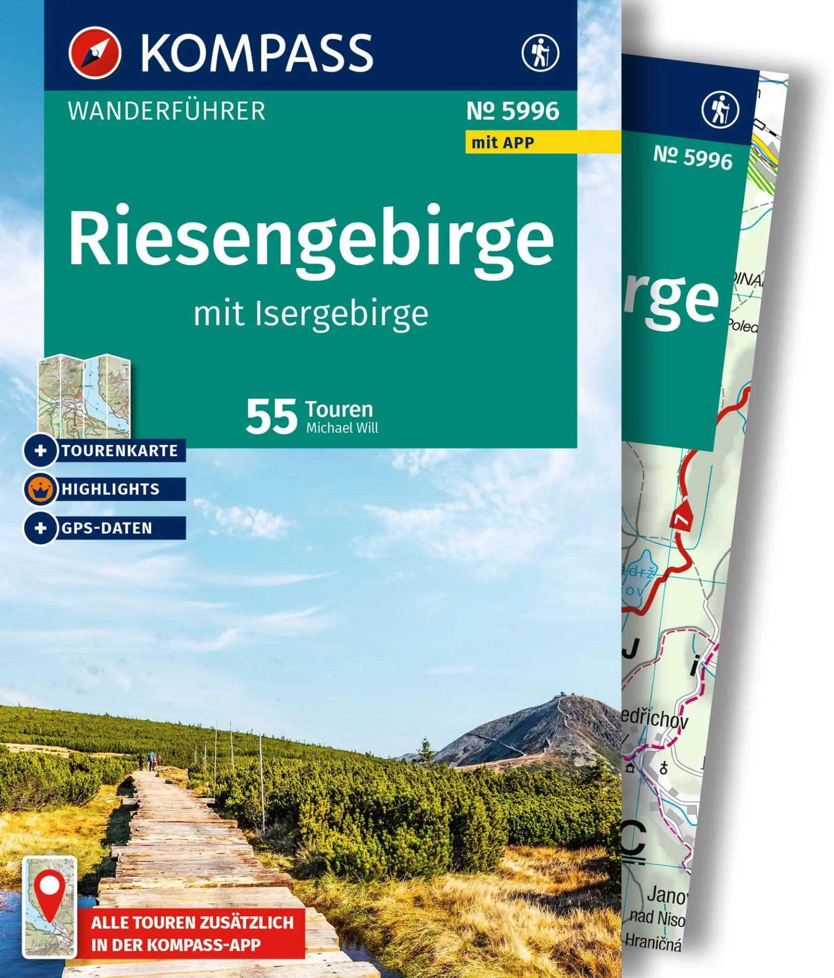 Cover: 9783991543046 | KOMPASS Wanderführer Riesengebirge mit Isergebirge, 55 Touren mit...