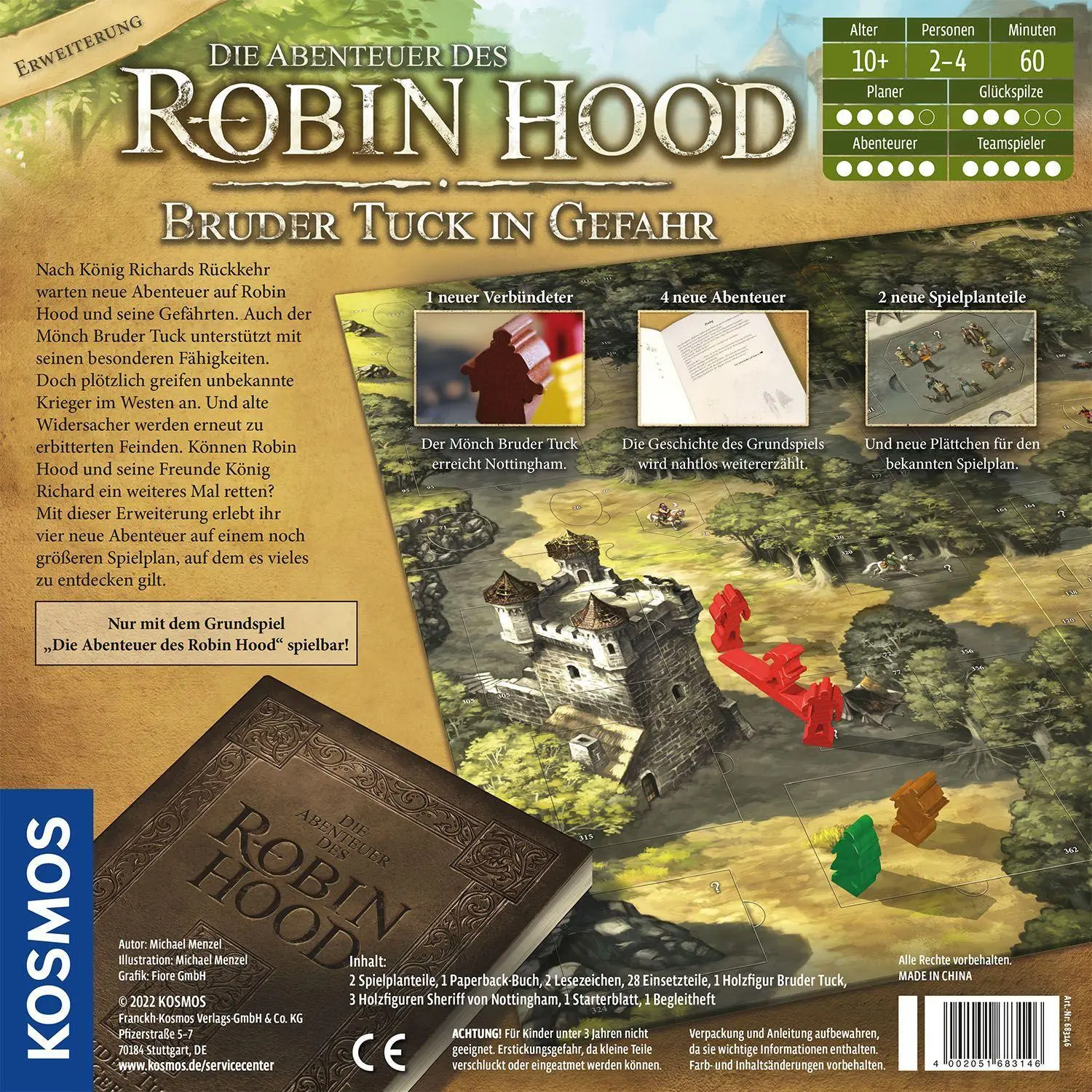 Bild: 4002051683146 | Die Abenteuer des Robin Hood - Die Bruder Tuck Erweiterung | Menzel