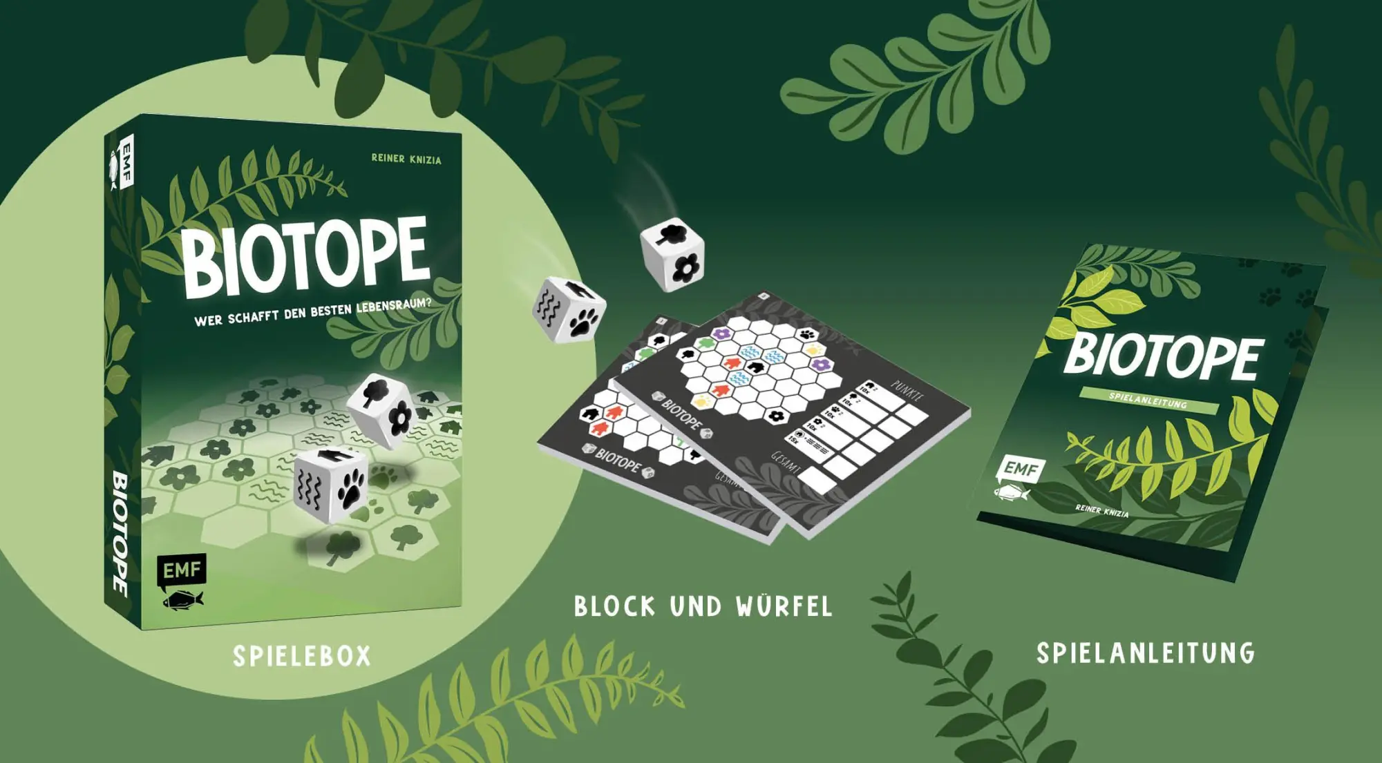 Bild: 4260478343146 | Würfelspiel: Biotope - Wer schafft den besten Lebensraum? | Knizia