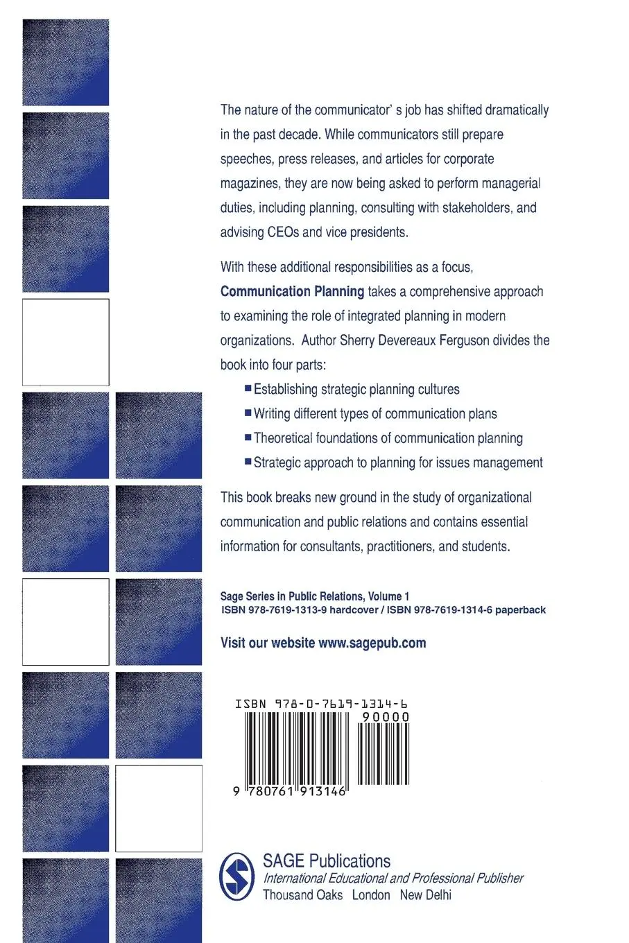 Rückseite: 9780761913146 | Communication Planning | An Integrated Approach | Ferguson | Buch
