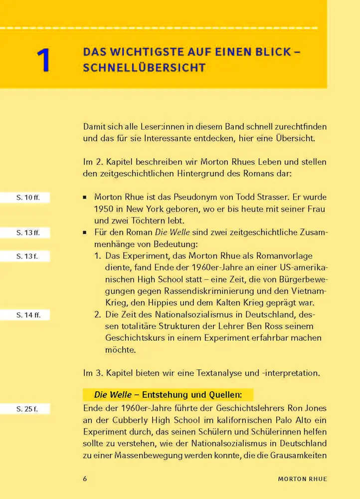 Bild: 9783129303146 | Die Welle von Morton Rhue | Textanalyse und Interpretation | Rhue