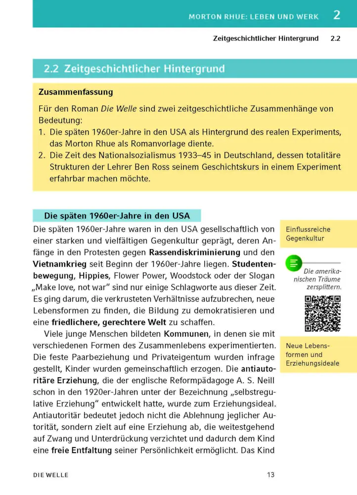 Bild: 9783129303146 | Die Welle von Morton Rhue | Textanalyse und Interpretation | Rhue