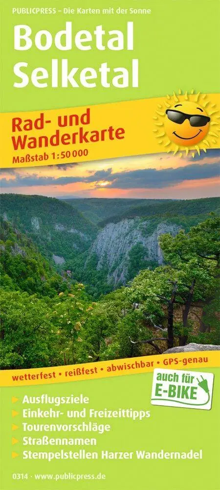 Cover: 9783747303146 | Bodetal - Selketal 1:50 000 | (Land-)Karte | Rad- und Wanderkarte