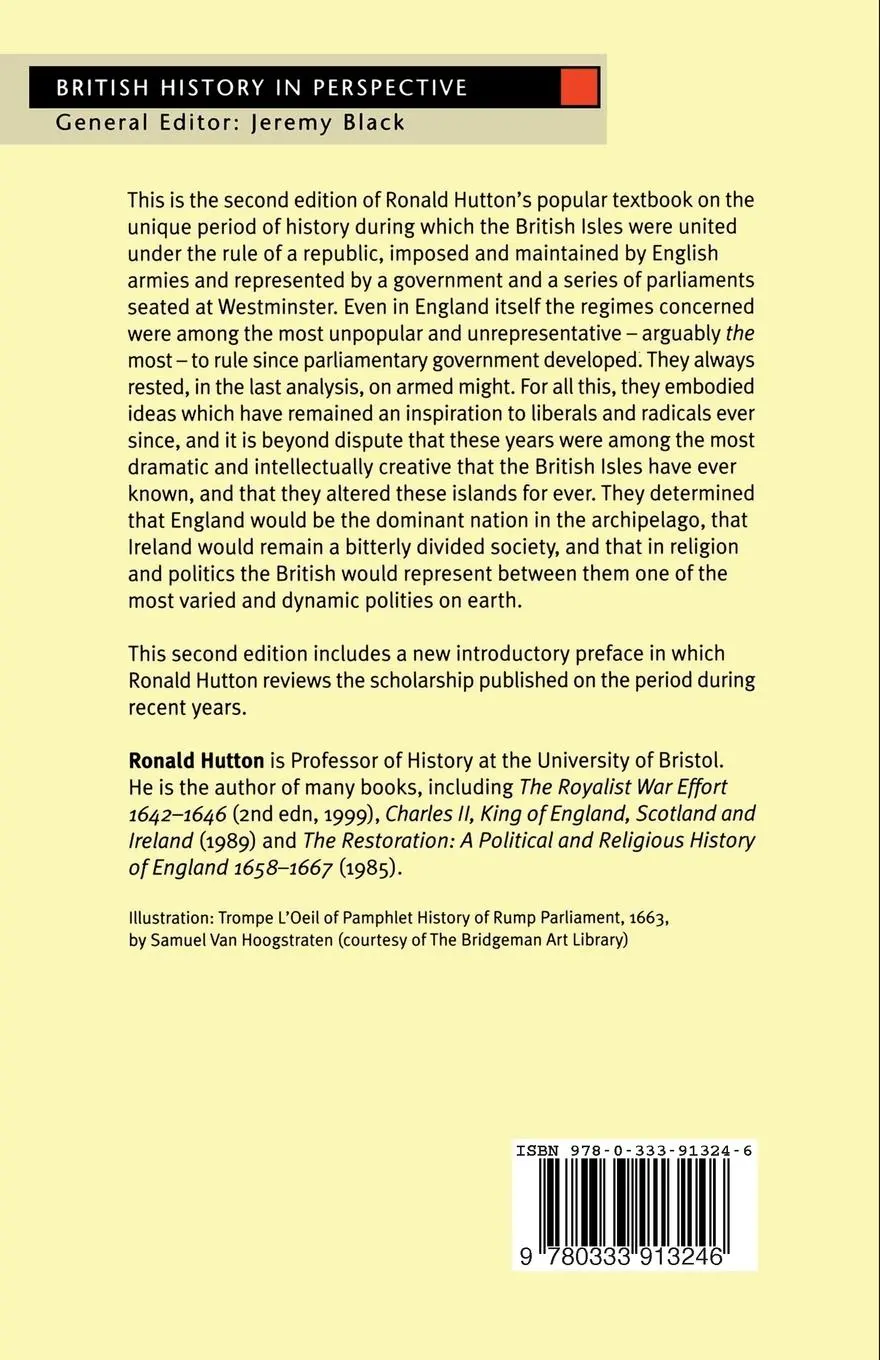 Rückseite: 9780333913246 | The British Republic 1649-1660 | Ronald Hutton | Taschenbuch | 2000