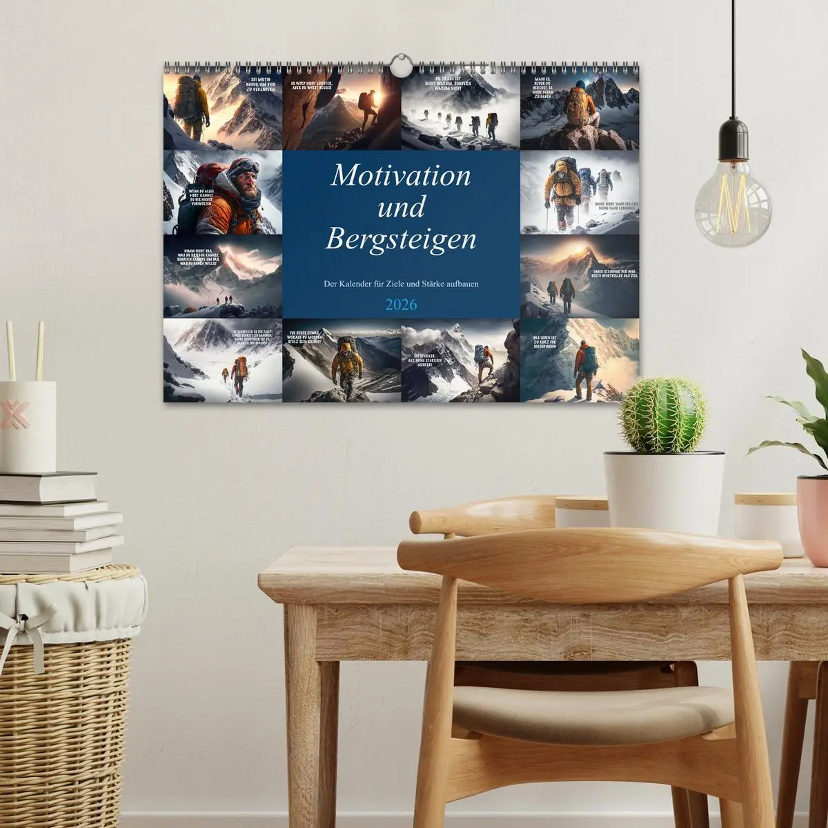 Bild: 9783457533246 | Motivation und Bergsteigen (Wandkalender 2026 DIN A3 quer),...