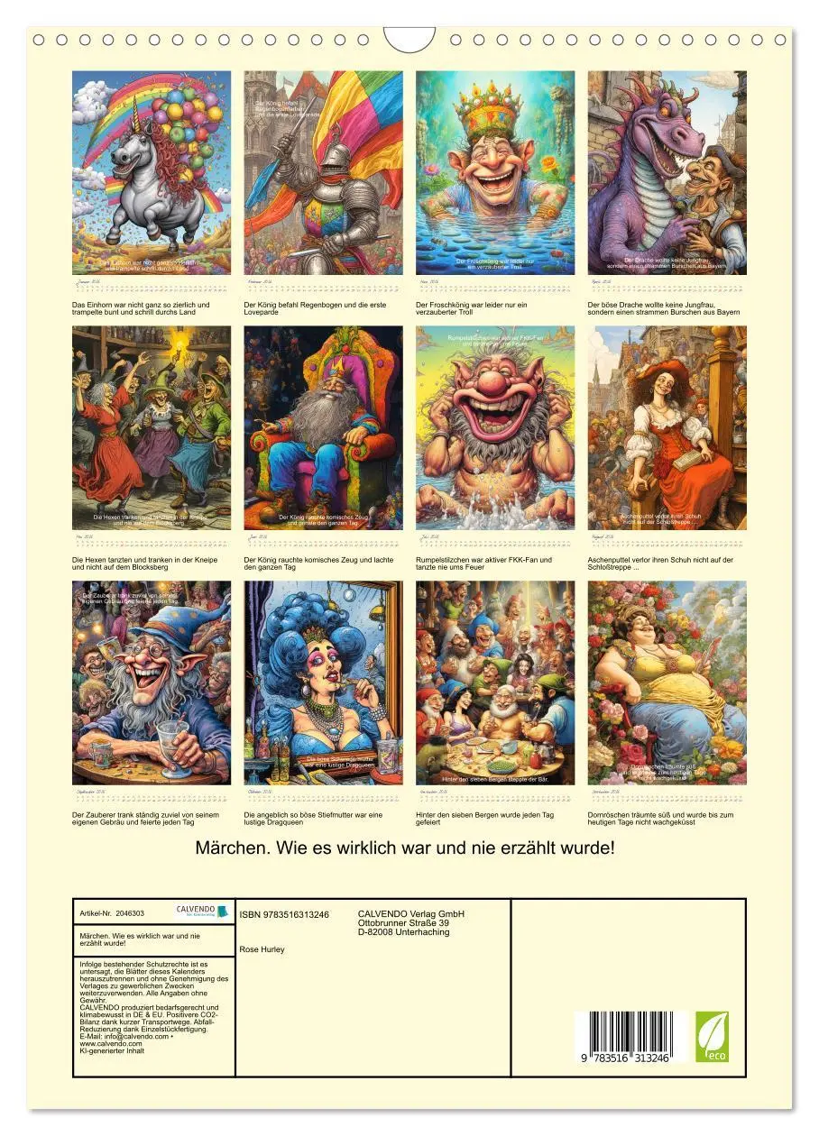 Bild: 9783516313246 | Märchen. Wie es wirklich war und nie erzählt wurde! (Wandkalender...