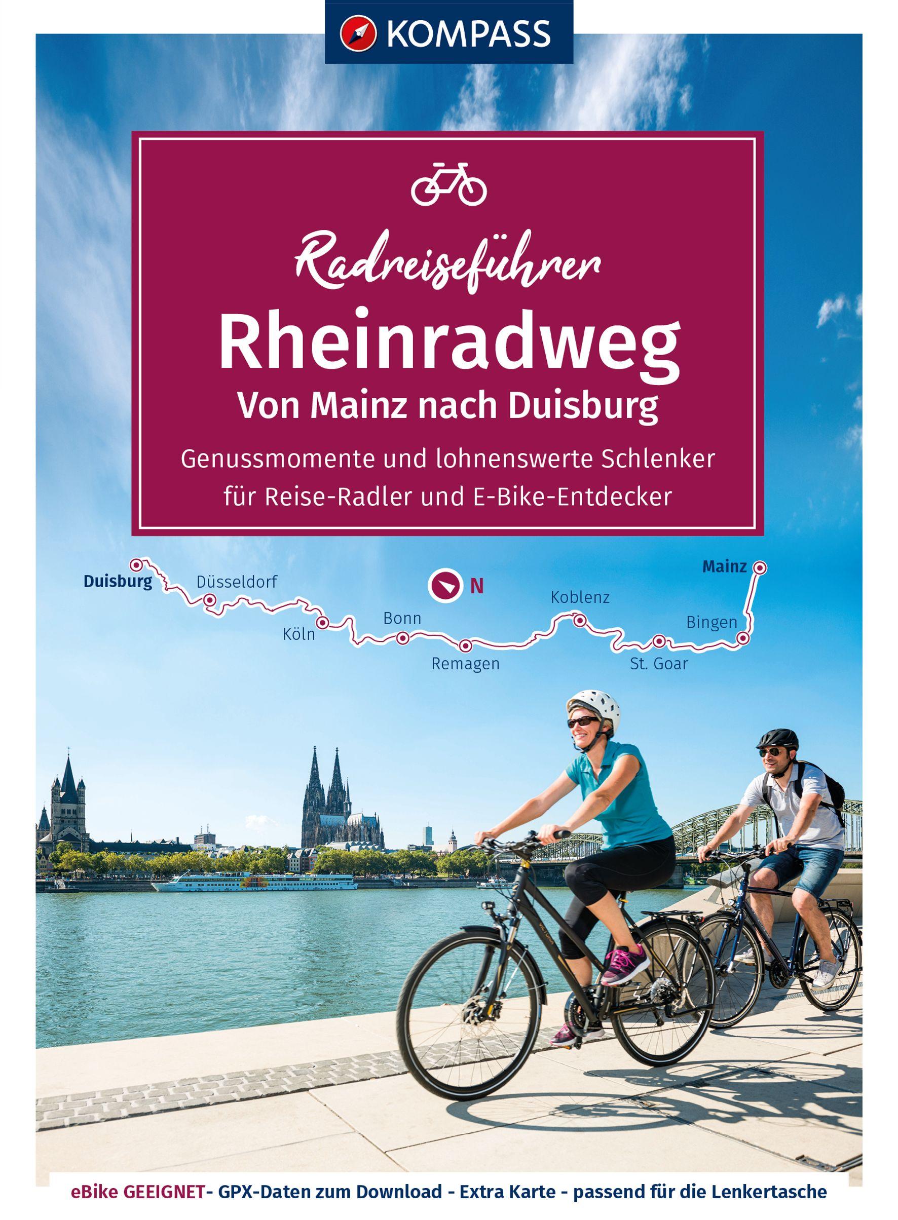 Cover: 9783991213246 | KOMPASS Radreiseführer Rheinradweg von Mainz bis Duisburg | GmbH