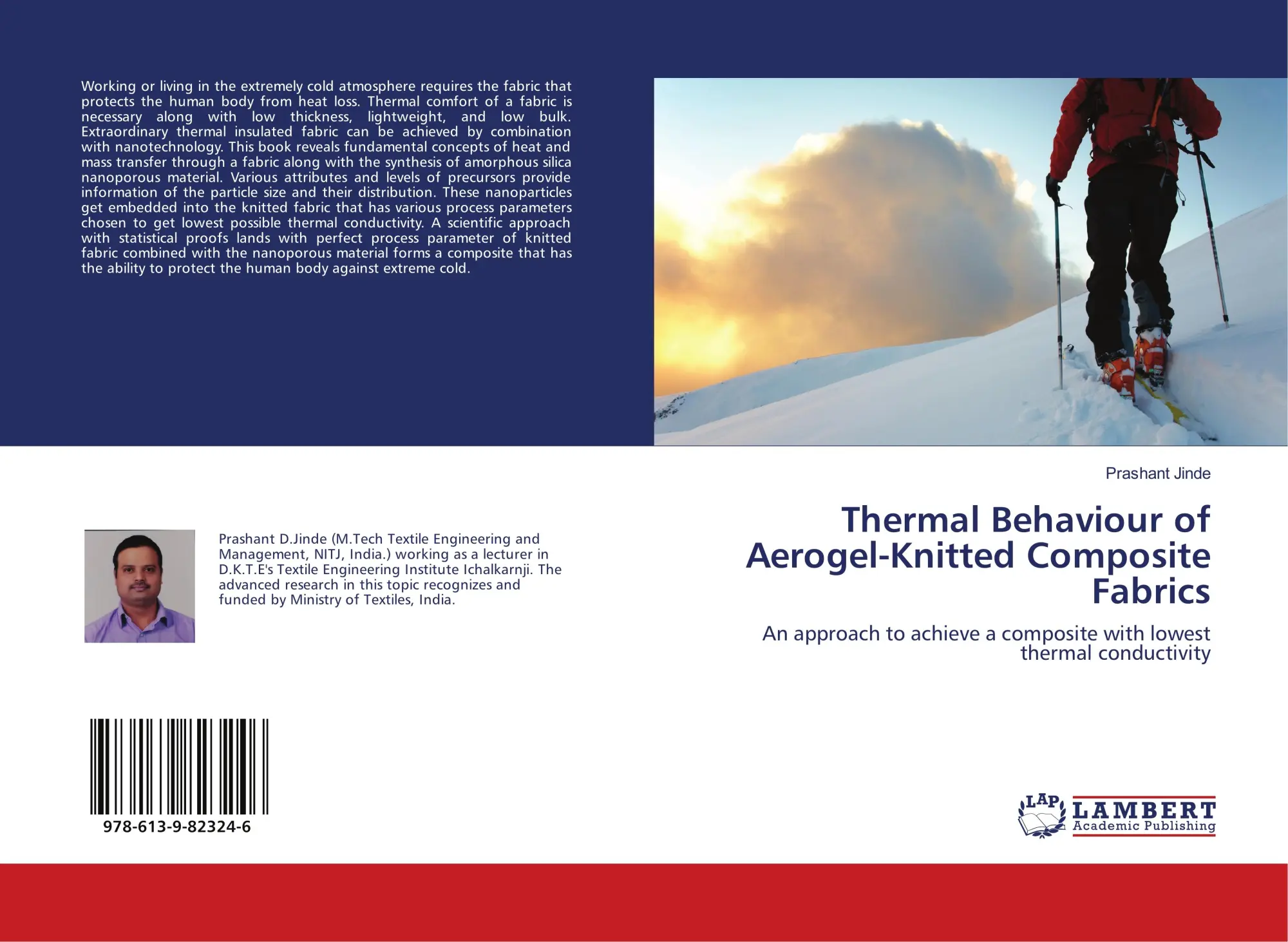 Cover: 9786139823246 | Thermal Behaviour of Aerogel-Knitted Composite Fabrics | Jinde | Buch