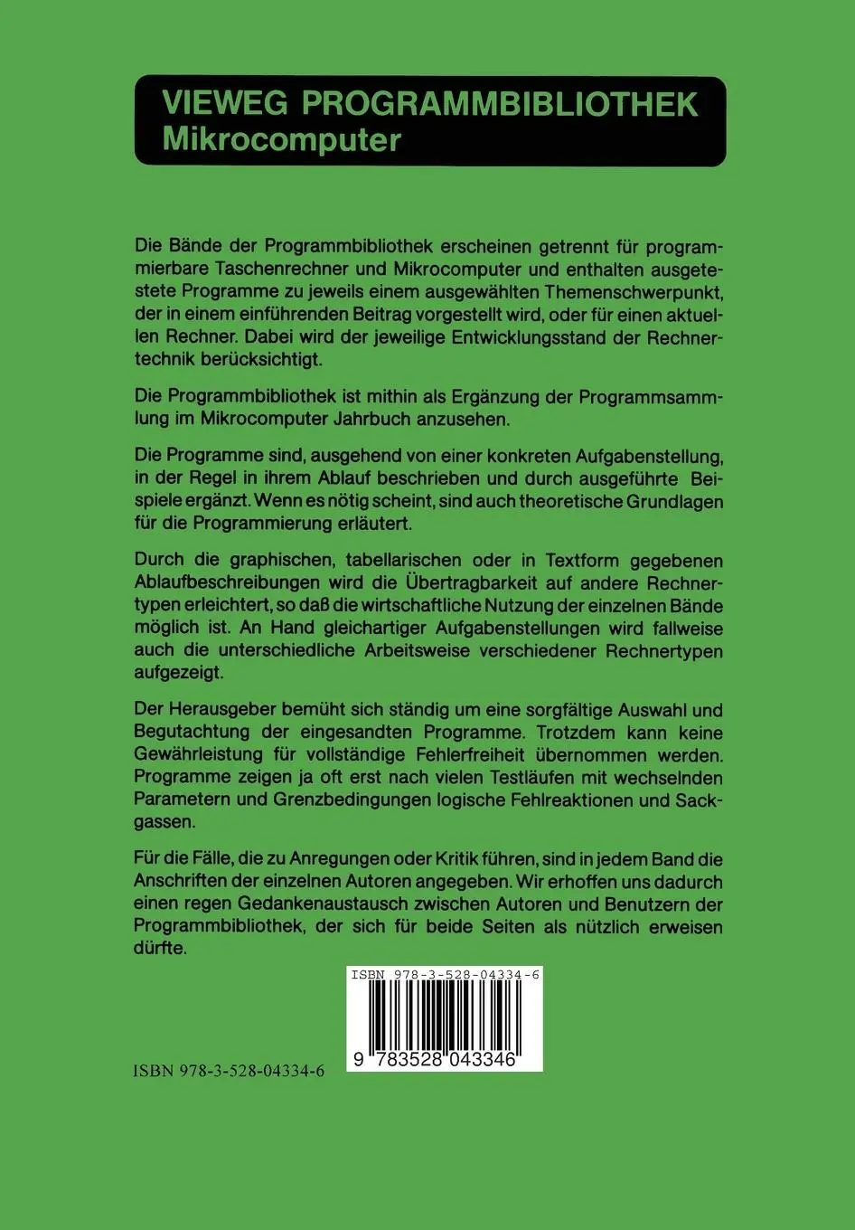 Rückseite: 9783528043346 | Geodätische Berechnungsmethoden (Standard-BASIC) | Günther Stegner