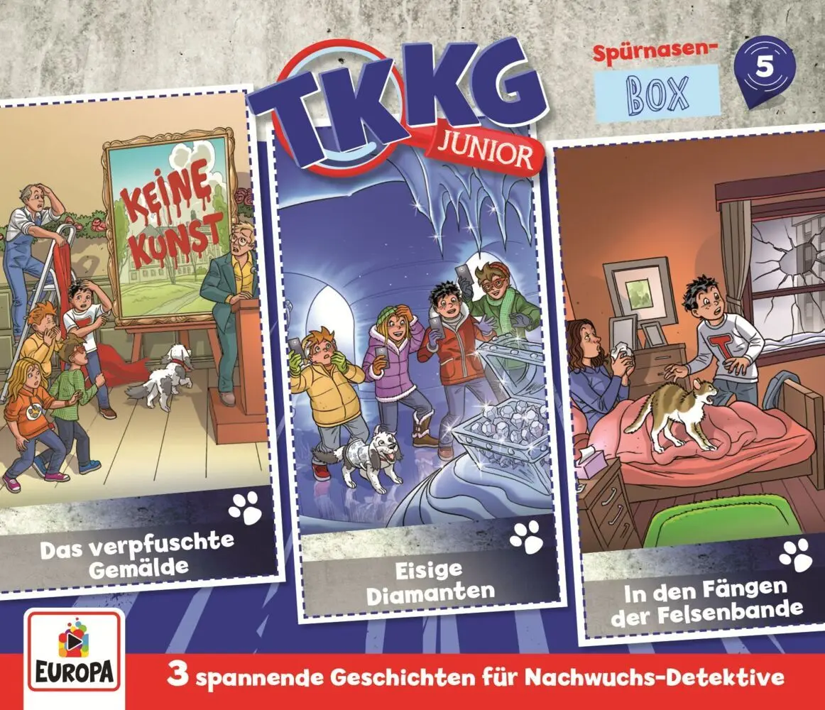Cover: 9783803263346 | TKKG Junior - Spürnasen- Box 5 (Folgen 13 - 15) | Stefan Wolf | CD