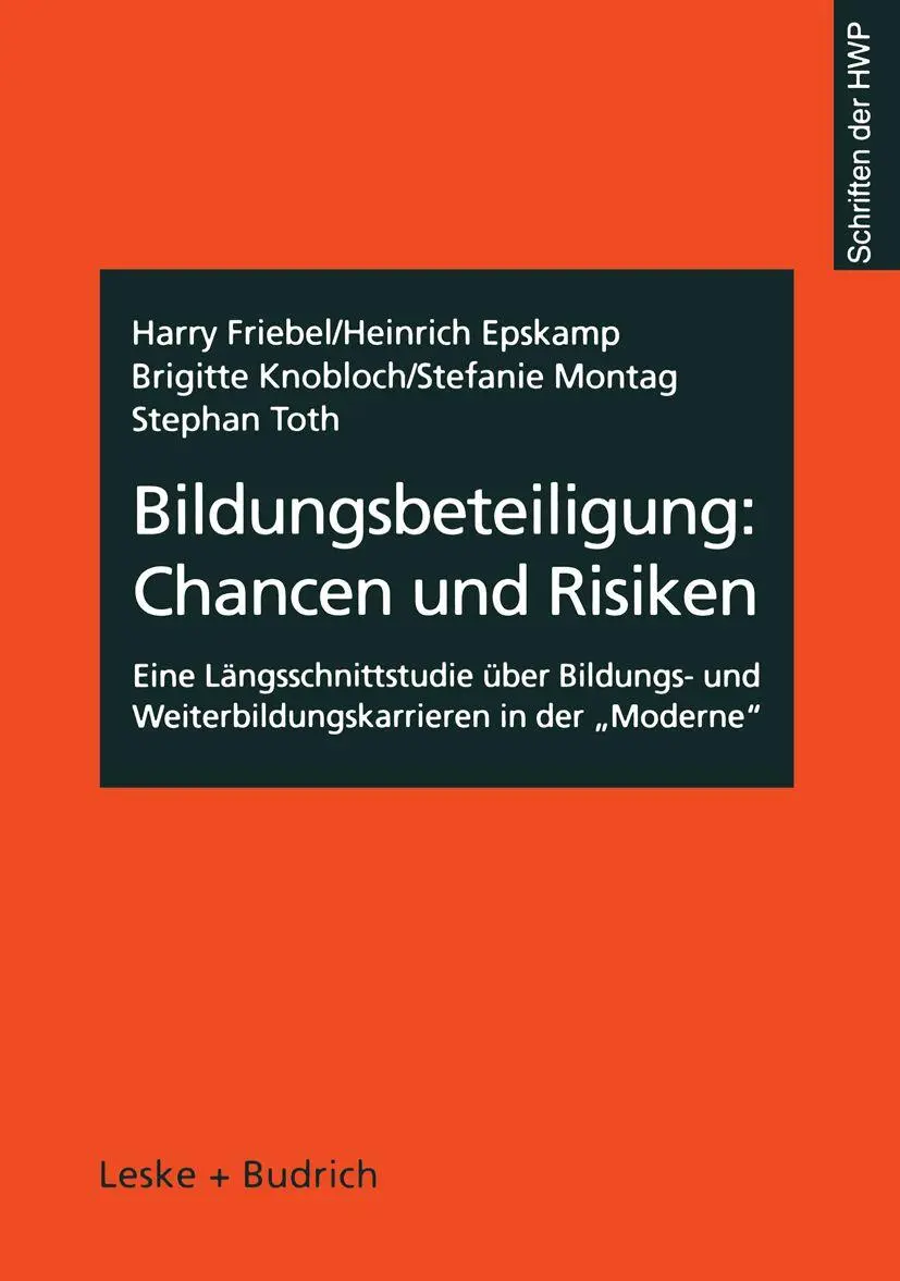 Cover: 9783810023346 | Bildungsbeteiligung: Chancen und Risiken | Harry Friebel (u. a.)