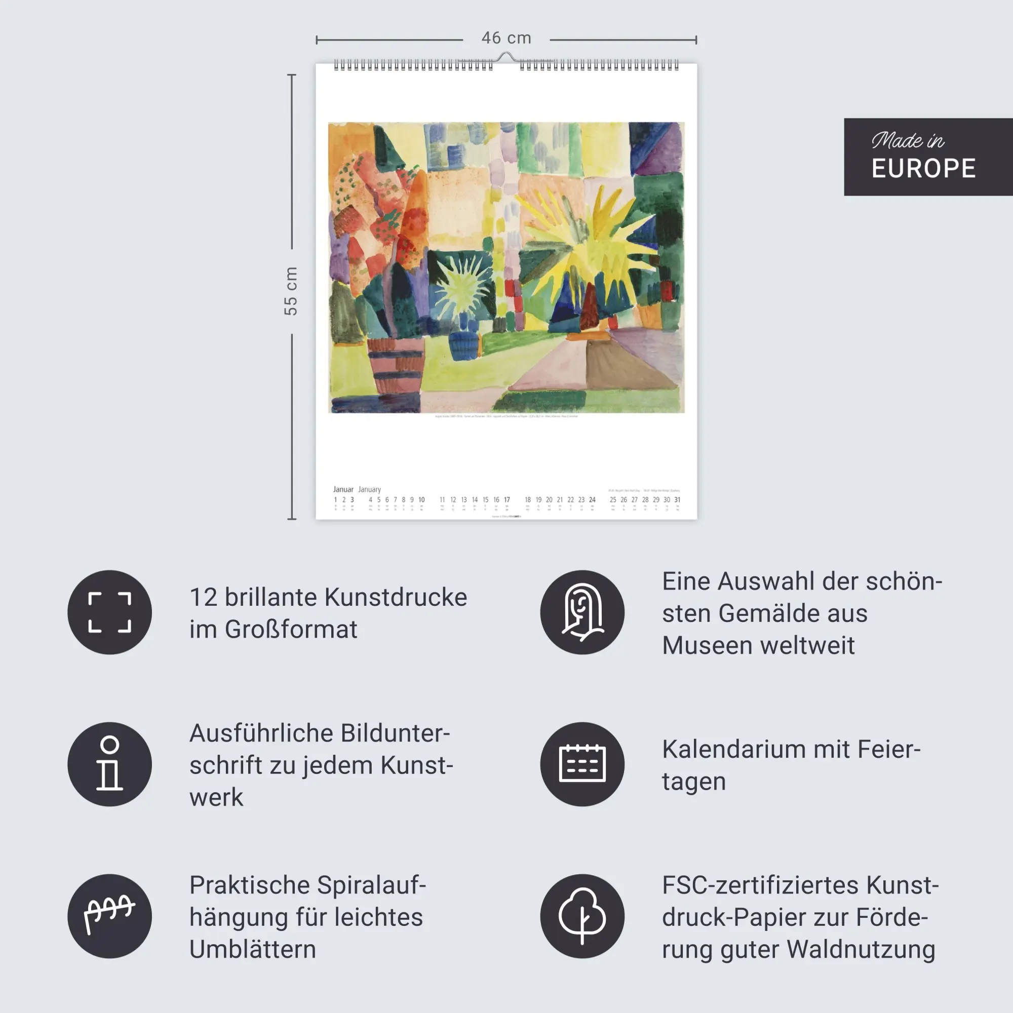Bild: 9783839903346 | Der Blaue Reiter Kalender 2027 | Kandinsky | Kalender | Spiralbindung