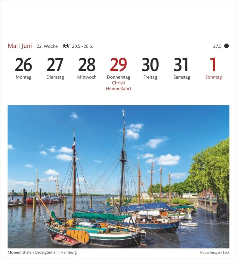 Bild: 9783840033346 | Deutschland Sehnsuchtskalender 2025 - Wochenkalender mit 53 Postkarten