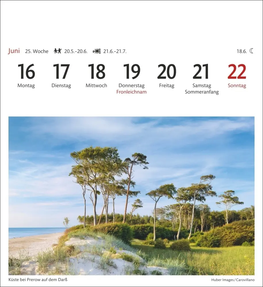 Bild: 9783840033346 | Deutschland Sehnsuchtskalender 2025 - Wochenkalender mit 53 Postkarten