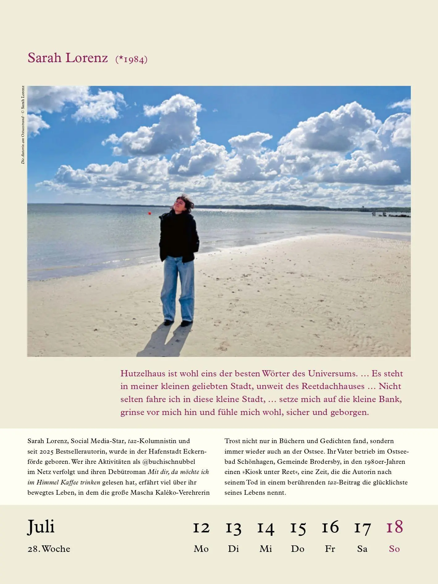 Bild: 9783869153346 | Literarische Ostsee Kalender 2027 | Susanne Nadolny | Kalender | 56 S.