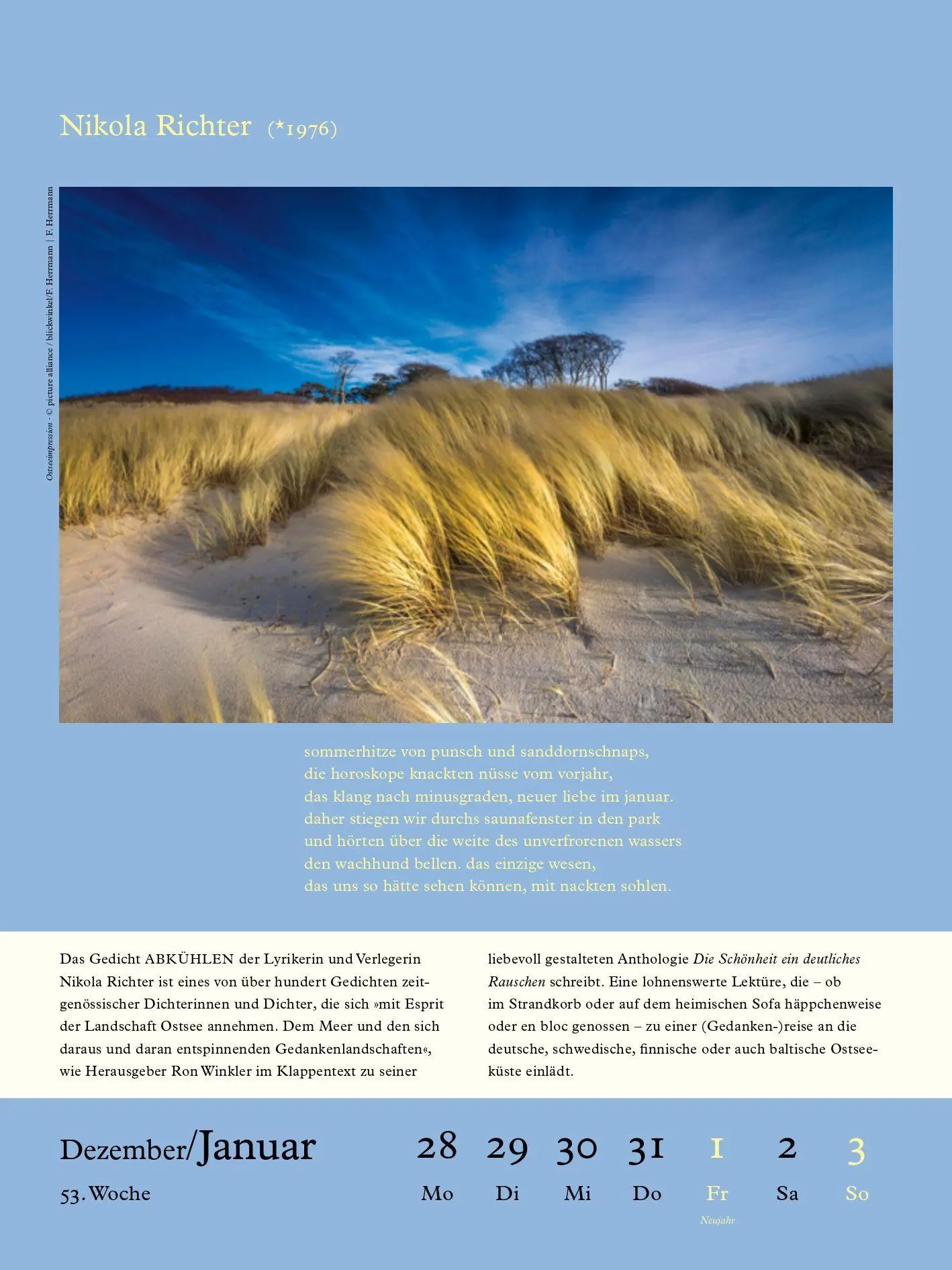 Bild: 9783869153346 | Literarische Ostsee Kalender 2027 | Susanne Nadolny | Kalender | 56 S.