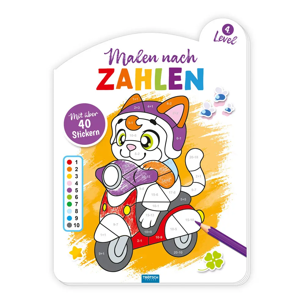 Cover: 9783988023346 | Trötsch Malen nach Zahlen 4. Level Malbuch | KG | Taschenbuch | 16 S.