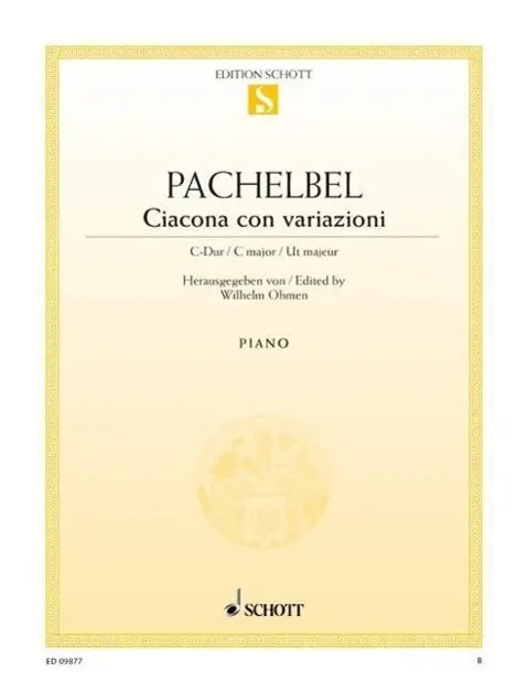 Cover: 9790001173346 | Ciacona con variazioni C-Dur | Klavier., Edition Schott Einzelausgabe