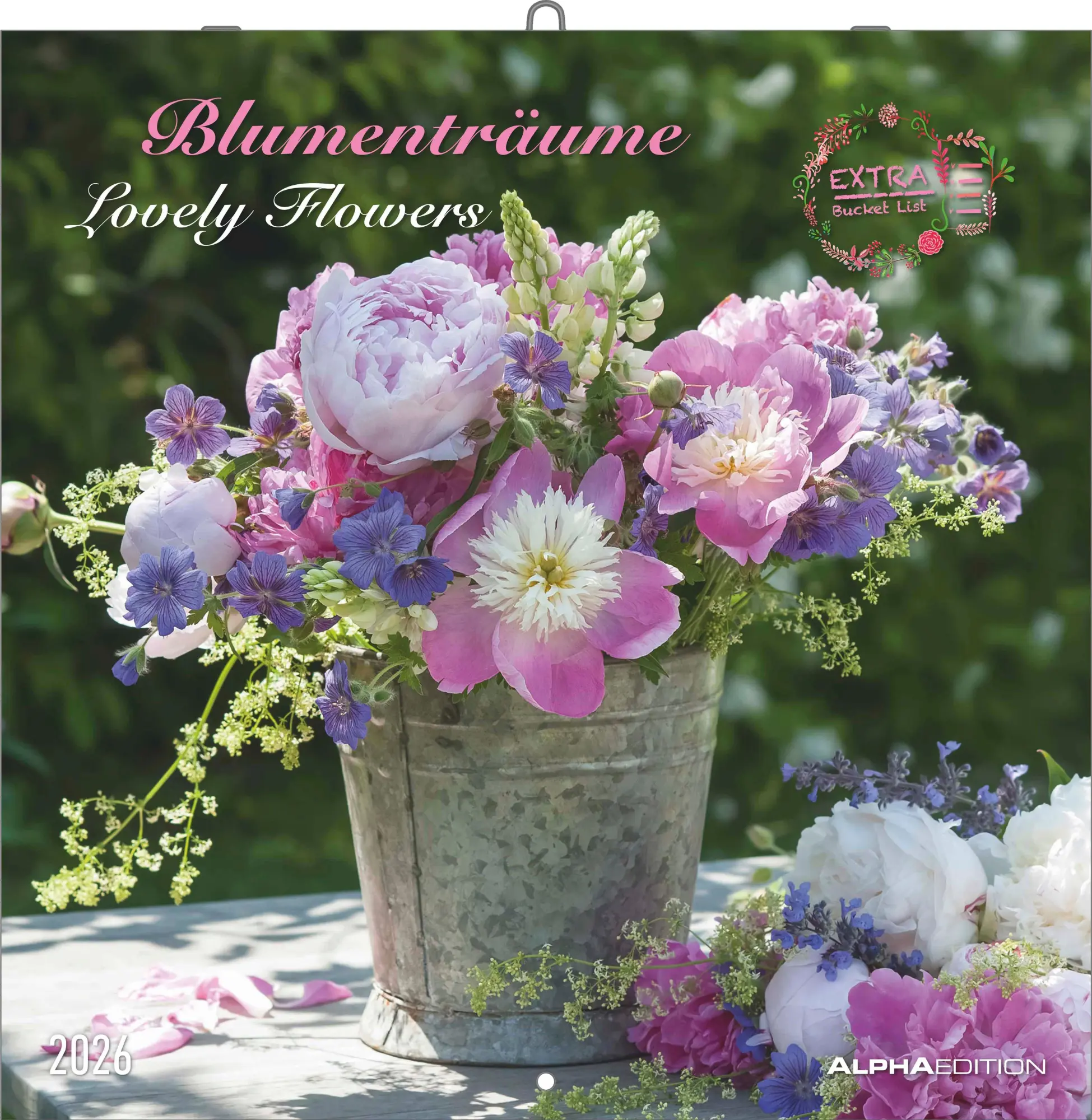 Cover: 4069095003446 | Alpha Edition - Blumenträume 2026 Broschürenkalender, 30x30cm,...