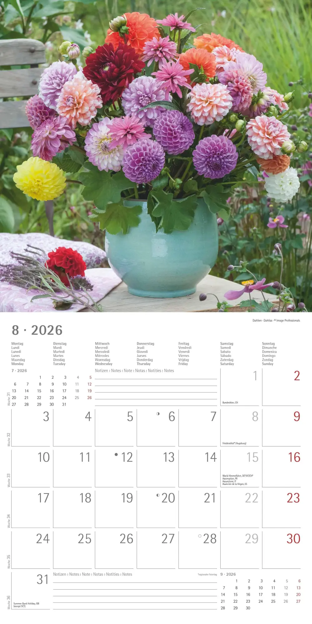 Bild: 4069095003446 | Alpha Edition - Blumenträume 2026 Broschürenkalender, 30x30cm,...