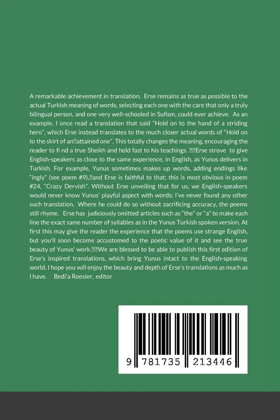 Rückseite: 9781735213446 | Sultan Within | Selected Poems of Yunus Emre | Taschenbuch | Englisch