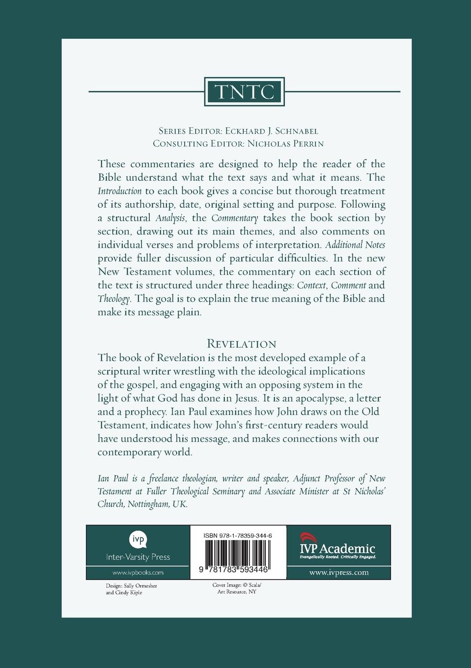 Rückseite: 9781783593446 | Revelation | An Introduction And Commentary | Ian Paul | Taschenbuch