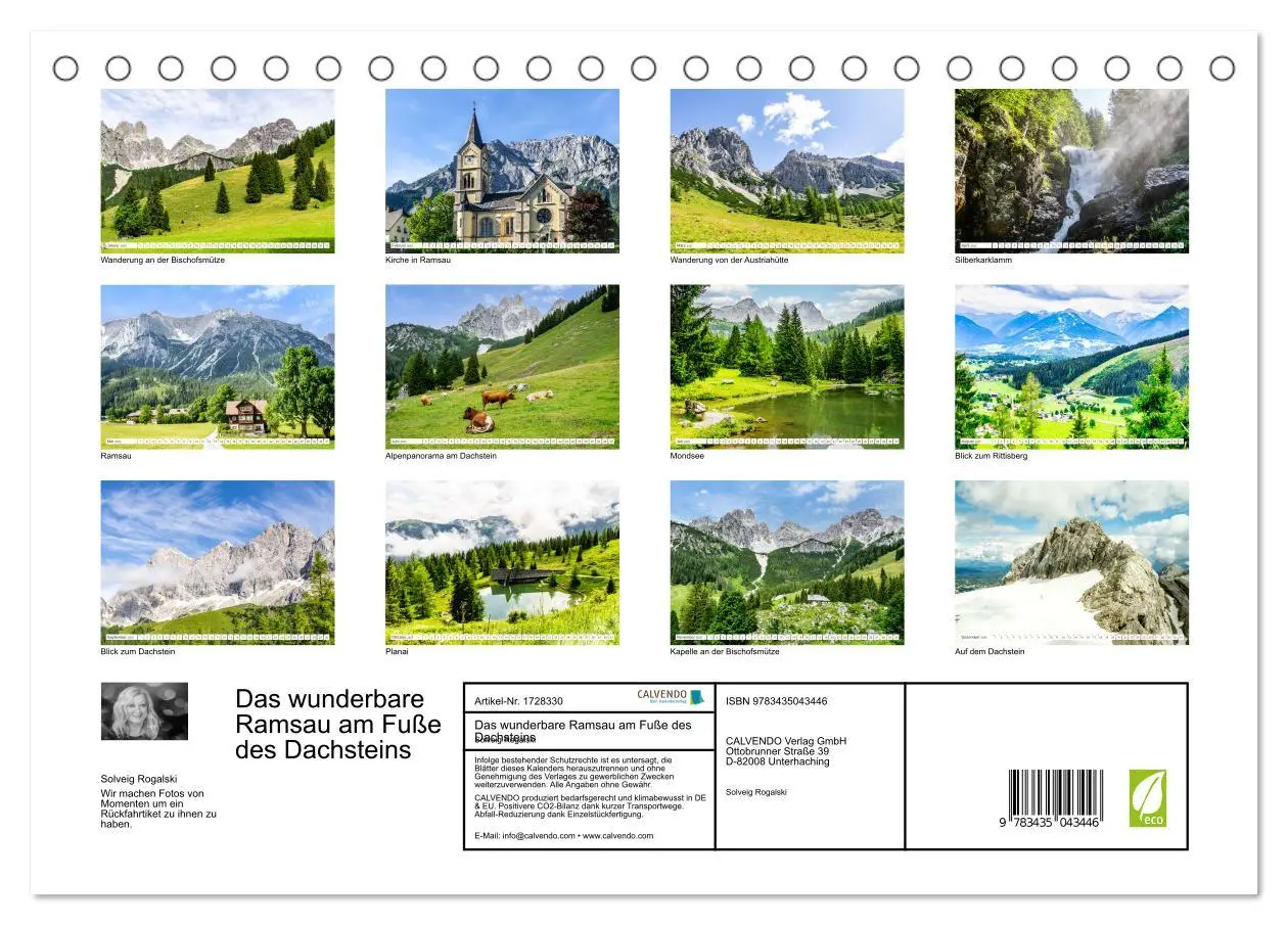 Bild: 9783435043446 | Das wunderbare Ramsau am Fuße des Dachsteins (Tischkalender 2025...